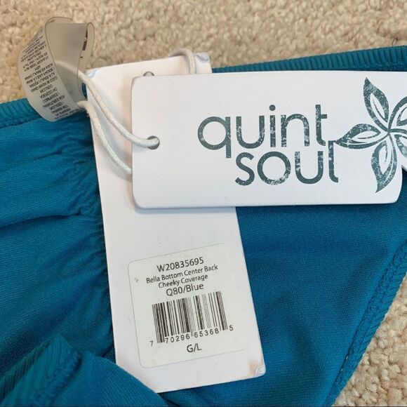 QUINTSOUL
BLUE Malibu Bella Bikini Bottom Sz L NWT - Picture 4 of 8
